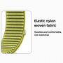 Nylon f�r Google Pixel Watch 4 / 3 45mm Klettverschluss Band D- Gr�n