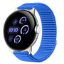 Nylon f�r Google Pixel Watch 4 / 3 45mm Klettverschluss Band Blau