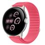 Nylon f�r Google Pixel Watch 4 / 3 45mm Klettverschluss Band Rot