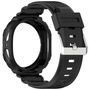 mit TPU H�lle f�r Samsung Galaxy Watch 8 40mm 2 in 1 Band Case Schwarz