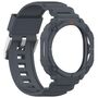 mit TPU H�lle f�r Samsung Galaxy Watch 8 40mm 2 in 1 Band Case Grau