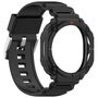mit TPU H�lle f�r Samsung Galaxy Watch 8 44mm 2 in 1 Band Case Schwarz