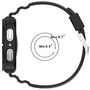 mit TPU H�lle f�r Samsung Galaxy Watch 8 44mm 2 in 1 Band Case Schwarz