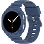 mit TPU H�lle f�r Samsung Galaxy Watch 8 44mm 2 in 1 Band Case Blau