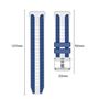 Silikon f�r Huawei Watch Ultimate 2 Zweifarbig Design Wei� / Blau