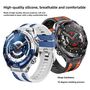 Silikon f�r Huawei Watch Ultimate 2 Zweifarbig Design Wei� / Blau