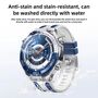 Silikon f�r Huawei Watch Ultimate 2 Zweifarbig Design Wei� / Blau