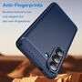 f�r Samsung Galaxy S26 Carbon Design Brushed Design TPU Blau