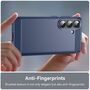 f�r Samsung Galaxy S26 Carbon Design Brushed Design TPU Blau