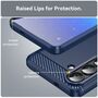 f�r Samsung Galaxy S26 Carbon Design Brushed Design TPU Blau