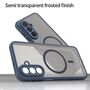 MagSafe f�r Samsung Galaxy A17 5G TPU Hybrid Kameraschutz Matt Blau
