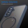 MagSafe f�r Samsung Galaxy A17 5G TPU Hybrid Kameraschutz Matt Blau