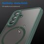 MagSafe f�r Samsung Galaxy A17 5G TPU Hybrid Kameraschutz Matt Gr�n