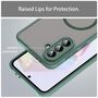 MagSafe f�r Samsung Galaxy A56 5G TPU Hybrid Kameraschutz Matt Gr�n