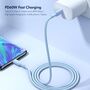 USB C Kabel 60W Schnellladekabel Nylon geflochten 1 Meter Rosa
