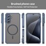 MagSafe f�r Samsung Galaxy A26 5G TPU Hybrid Kameraschutz Matt Blau