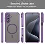 MagSafe f�r Samsung Galaxy A26 5G TPU Hybrid Kameraschutz Matt Lila
