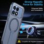 MagSafe f�r Xiaomi Poco F8 Pro Honeycomb Design K�hlend Cover Blau