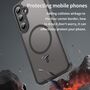 MagSafe f�r Samsung Galaxy S24 FE TPU Hybrid Kameraschutz Matt Schwarz