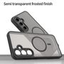 MagSafe f�r Samsung Galaxy S24 FE TPU Hybrid Kameraschutz Matt Schwarz