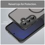 MagSafe f�r Samsung Galaxy S24 FE TPU Hybrid Kameraschutz Matt Schwarz