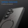 MagSafe f�r Samsung Galaxy S24 FE TPU Hybrid Kameraschutz Matt Schwarz