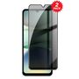 Privacy 2x f�r Xiaomi Redmi A7 Pro Display 9H Hartglas Blickschutz