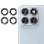 Linsenglas f�r Motorola Edge 70 Fusion Aluminium Ring 9H D�nn Schwarz