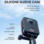 Silikon Schutzcover f�r DJI Osmo 360 Kratzfest Full Cover Zubeh�r Grau