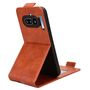 Flipcase f�r Nothing Phone 4a Klapph�lle mit Kartenfach Braun