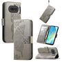 Klapph�lle f�r Nothing Phone 4a Flipcase Design Wallet Grau