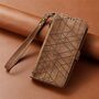 Wallet Klapph�lle f�r Nothing Phone 4a Pro Kunstleder Zipper Braun