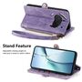 Handyh�lle Wallet Klapph�lle F�r Nothing Phone 4a / 4a Pro Kunstleder Geo Zipper