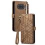 Wallet Klapph�lle f�r Nothing Phone 4a Kunstleder Zipper Braun