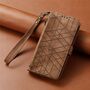 Wallet Klapph�lle f�r Nothing Phone 4a Kunstleder Zipper Braun