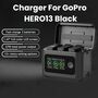 Battery Charger Charging Hub f�r GoPro HERO13 Black Kamera Zubeh�r