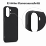 + Schutzglas f�r Xiaomi Redmi A7 Pro Set Cover + 9H Hartglas Schwarz