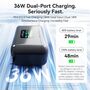 Fast Charger Case f�r Insta360 X5 USB-C mit Farb-LCD  Ladebox Schwarz