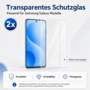 Schutzglas Displayschutz f�r Samsung Galaxy Modelle Hartglas Echt Glas 9H Set