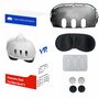 Schutzgeh�use f�r Meta Quest 3 Schutzh�lle Set 7in1 Transparent