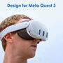 Schutzgeh�use f�r Meta Quest 3 Schutzh�lle Set 7in1 Rot Glitzer