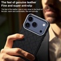 Backcover Schutz f�r Apple iPhone 17 Pro Gepr�gt Gittermuster Blau