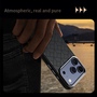 Backcover Schutz f�r Apple iPhone 17 Pro Gepr�gt Gittermuster Blau
