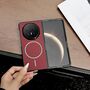 MagSafe f�r Honor Magic V6 Magnetisches Case Carbon Struktur Schwarz