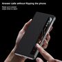 Leder f�r Honor Magic V6 Magnetisches Case View Window Rot