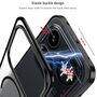 Metall Snap Rahmen f�r Nothing Phone 4a Magnetisches Mattes Case Grau
