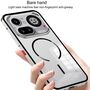 Metall Snap Rahmen f�r Nothing Phone 4a Magnetisches Mattes Case Grau