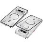 Metall Snap Rahmen f�r Nothing Phone 4a Magnetisches Mattes Case Silber