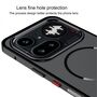 Metall Snap Rahmen f�r Nothing Phone 4a Magnetisches Mattes Case Silber