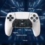 Wireless Gaming Controller f�r PS5 mit Hall Effekt Dual Vibration Wei�